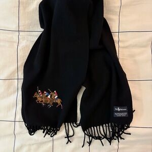 Polo Ralph Lauren embroidered lamb’s wool scarf